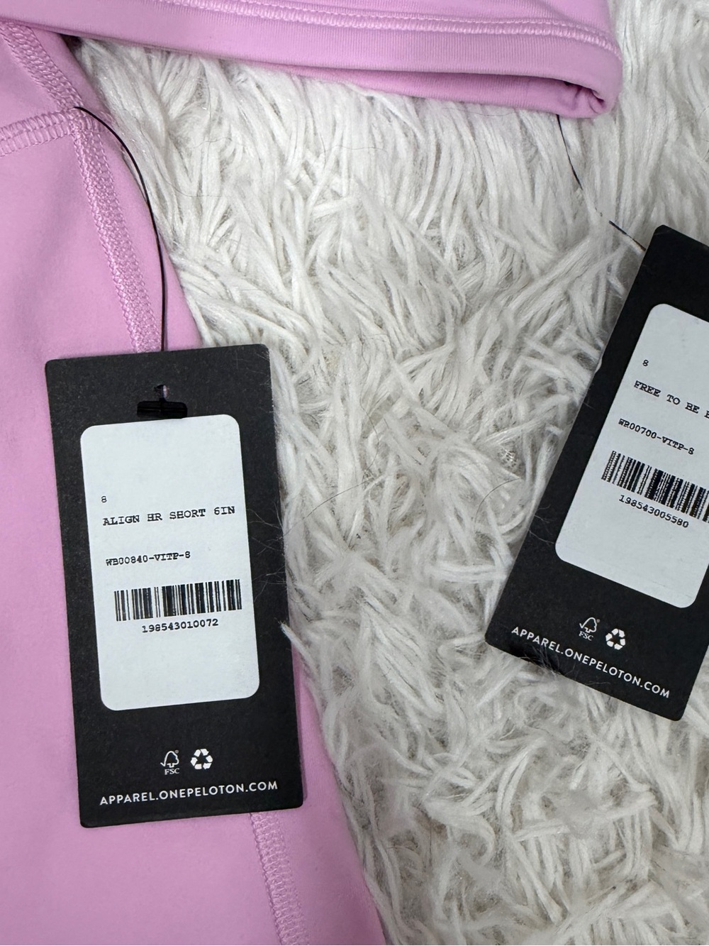 NWT Lululemon x Peloton Vital Pink Free to Be Wild Sports Bra & Align Shorts 8 - Picture 4 of 6